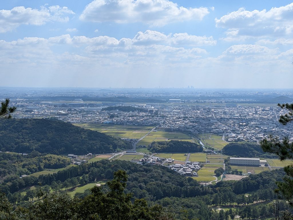 休憩所から各務原市街方面